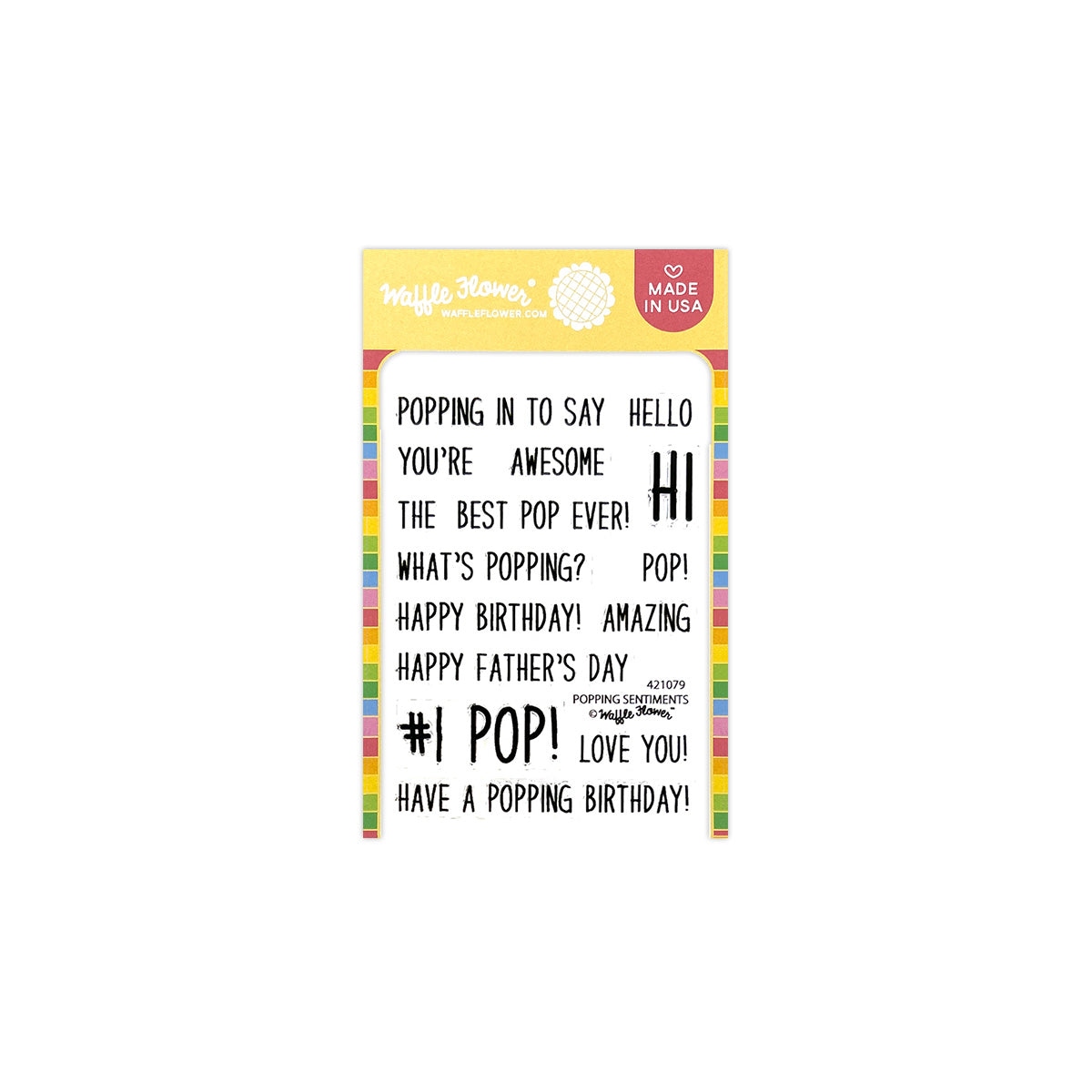 Popping Sentiments Stamp Set