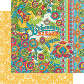 Bohemian Bazaar Paper Pad  12x12 Inch