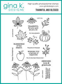 Thankful and Blessed Stamps