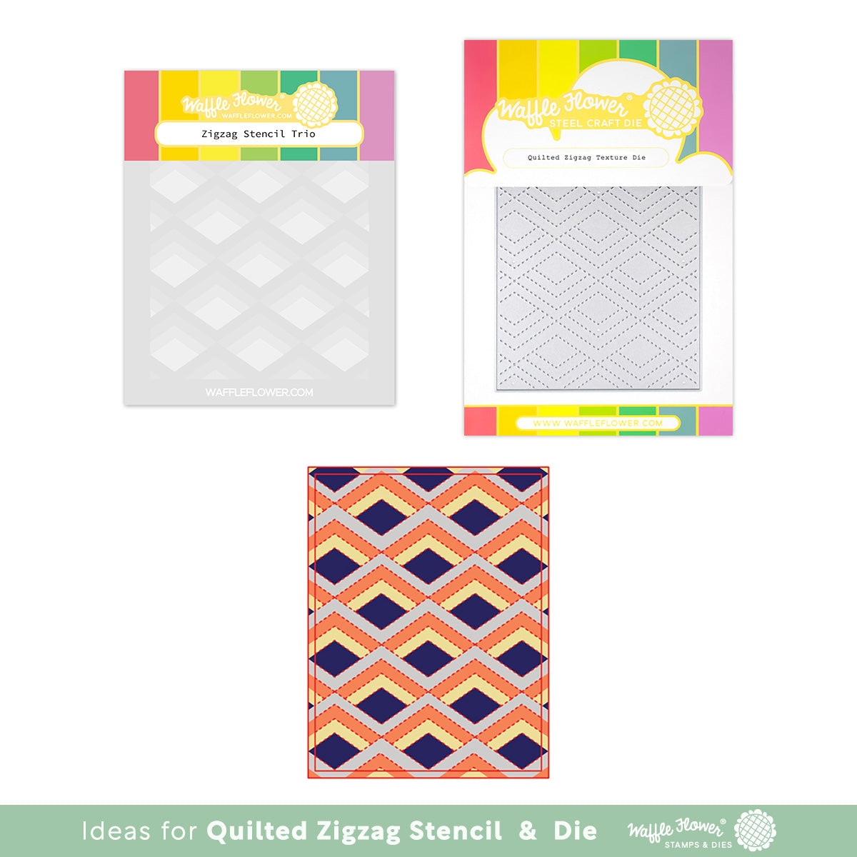 Quilted Zigzag Texture Die