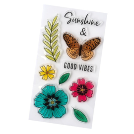 Where To Next Good Vibes Clear Stamps