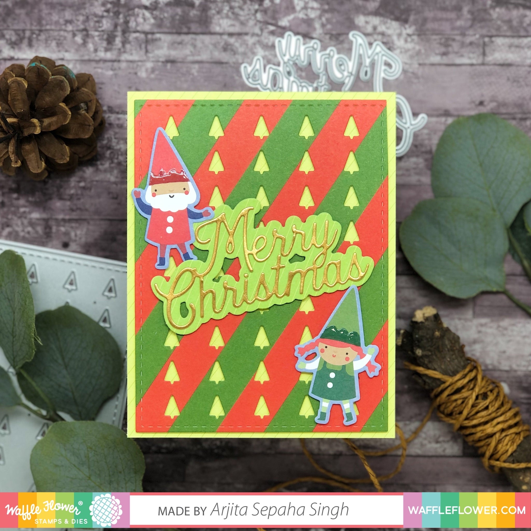 Christmas Stripes Paper Pad