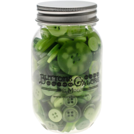 Button Mason Jars Greenery