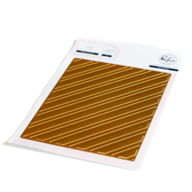 Diagonal Stripes Hot Foil Plate