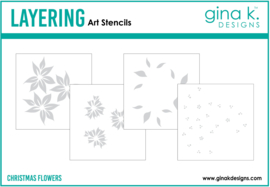 Christmas Flowers Layering Stencil