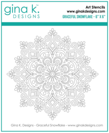 Graceful Snowflake Stencil