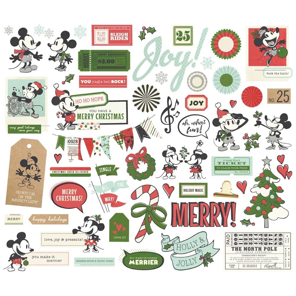 Say Cheese Classic Mouse Christmas Bits & Pieces Die-Cuts Elements