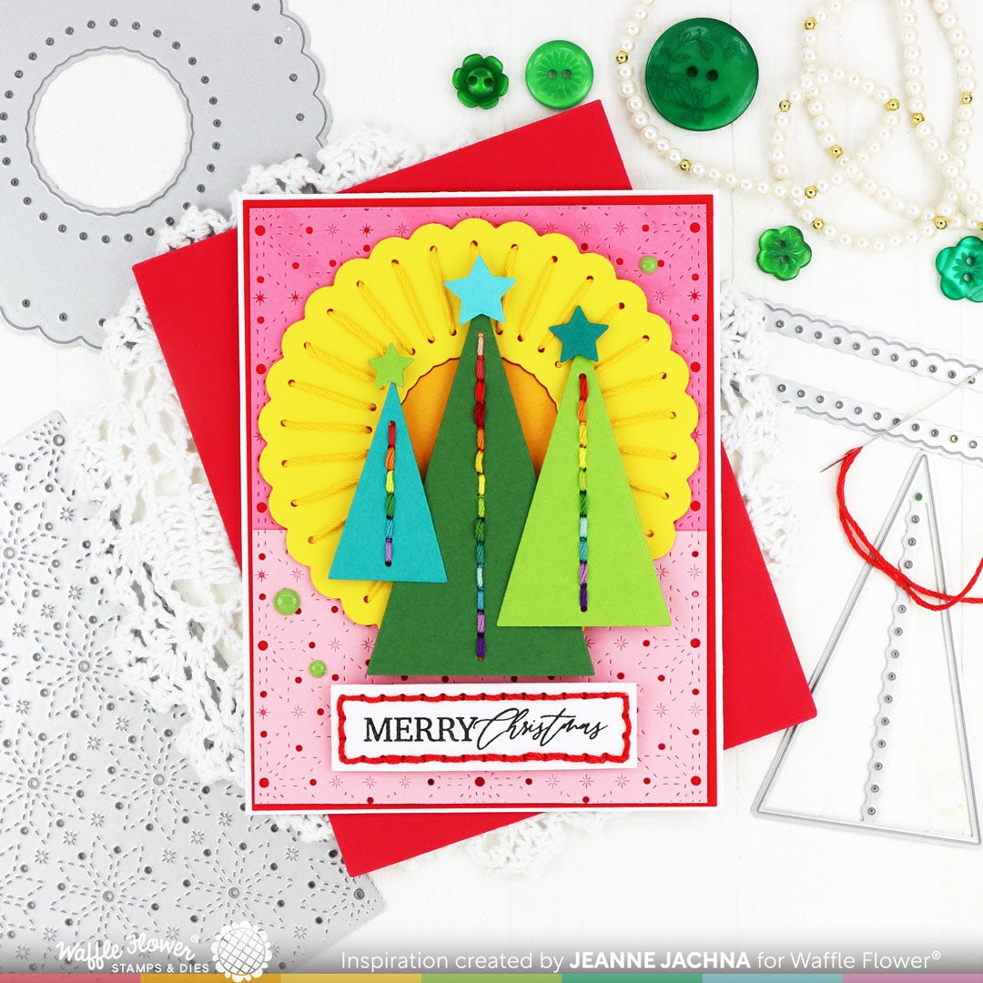 Dotted Labels Christmas Stamp Set