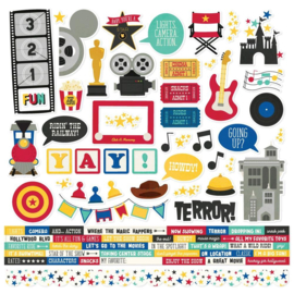 Say Cheese Tinseltown Cardstock Stickers
