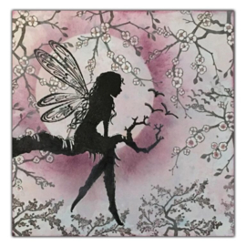 LAV015 Cherry Blossom Tree Stamp