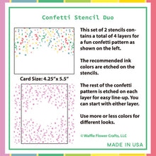 Confetti Stencil Duo
