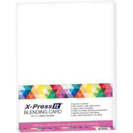 Blending Card 8.5"X11" 125/Pkg White