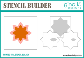 Pointed Oval Stencil Builder Stencil