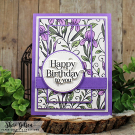 Iris Gaze Background Stamp Stamps
