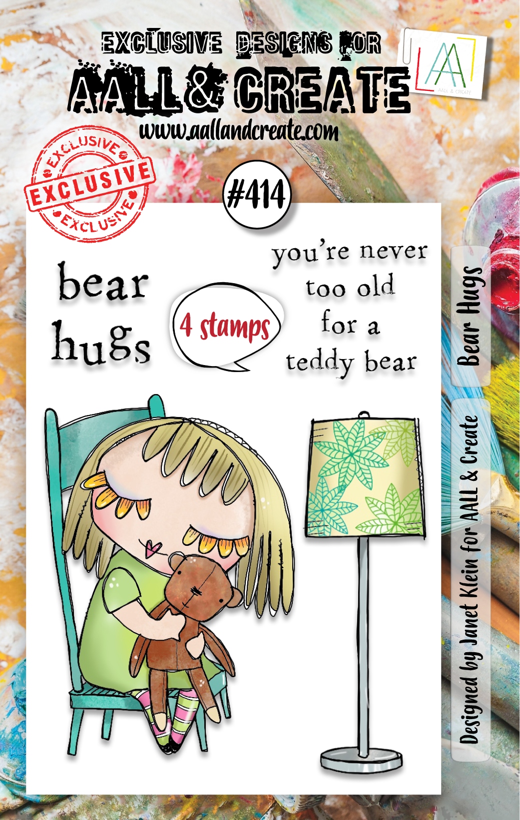 #0414 Bear Hugs A7 Clear Stamp Set