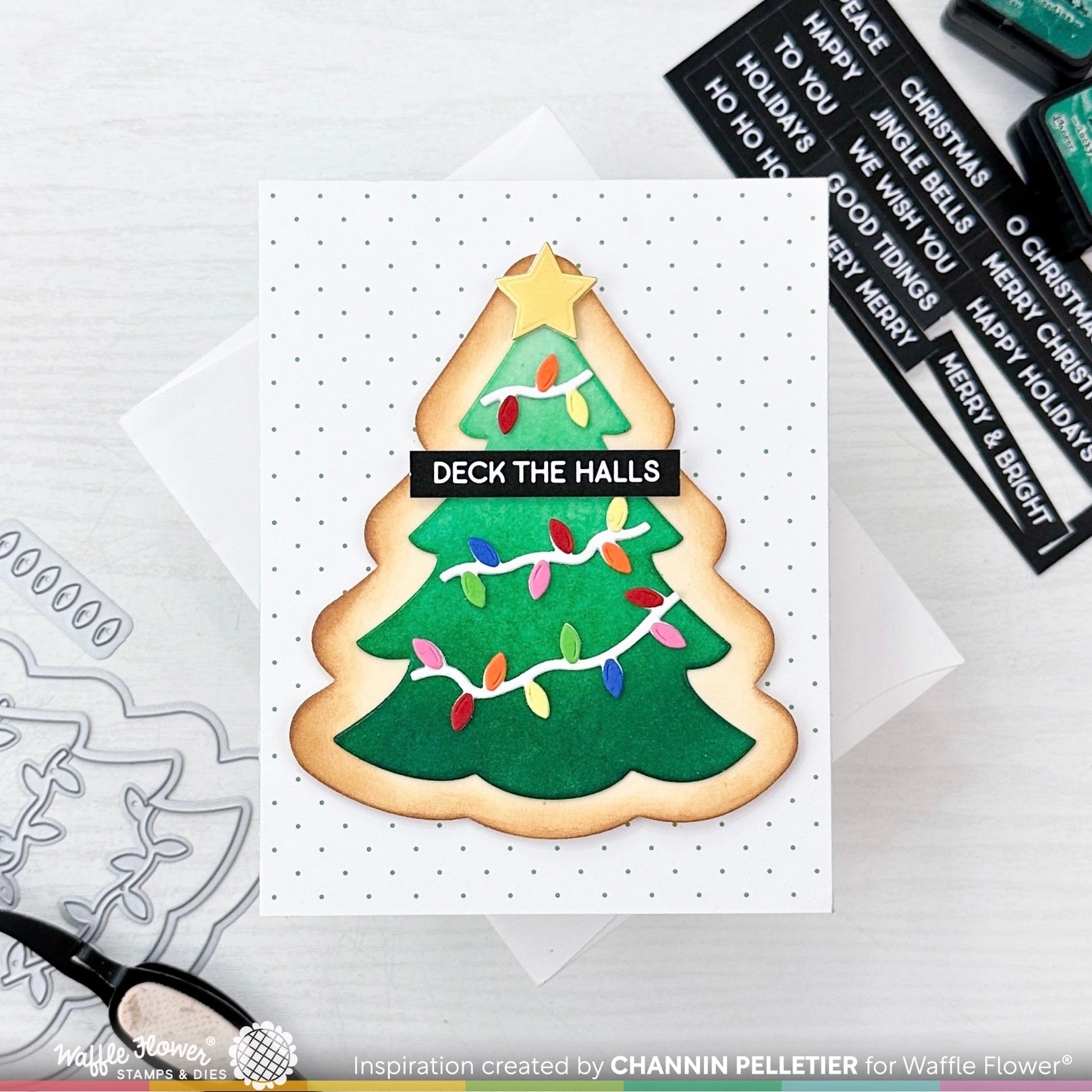Subsentiments Christmas Tree Diecut Sheet