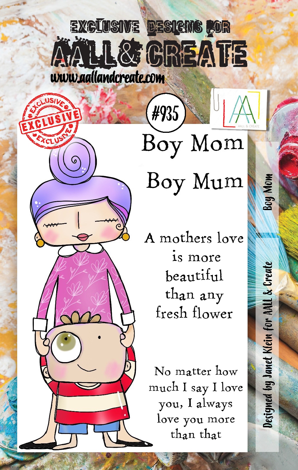 #0935 Boy Mum A7 Stamp Set