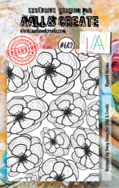 #0602 Rippled Blooms A7 Clear Stamp Set