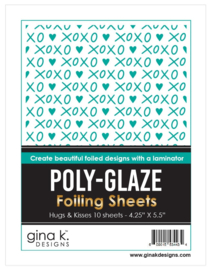 Hugs & Kisses Poly-Glaze Foiling Sheets