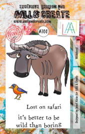 #0700 Wildebeest A7 Clear Stamp Set