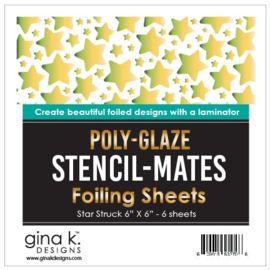 Star Struck Poly-Glaze Foiling Sheets Stencil Mates