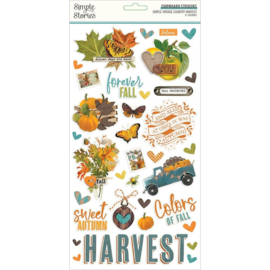 Simple Vintage Country Harvest Chipboard Stickers