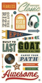 Rustic Legend Foam Stickers