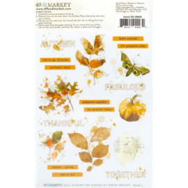 Fall Stories Rub-On Transfer Set 6"X8"