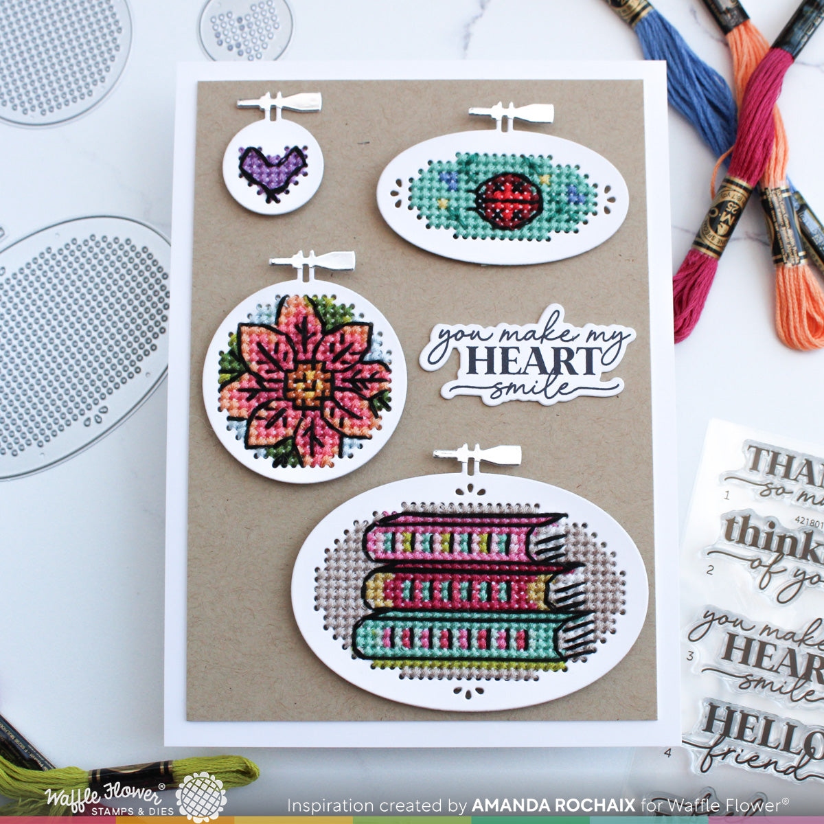 Stitchable Oval Hoops Die