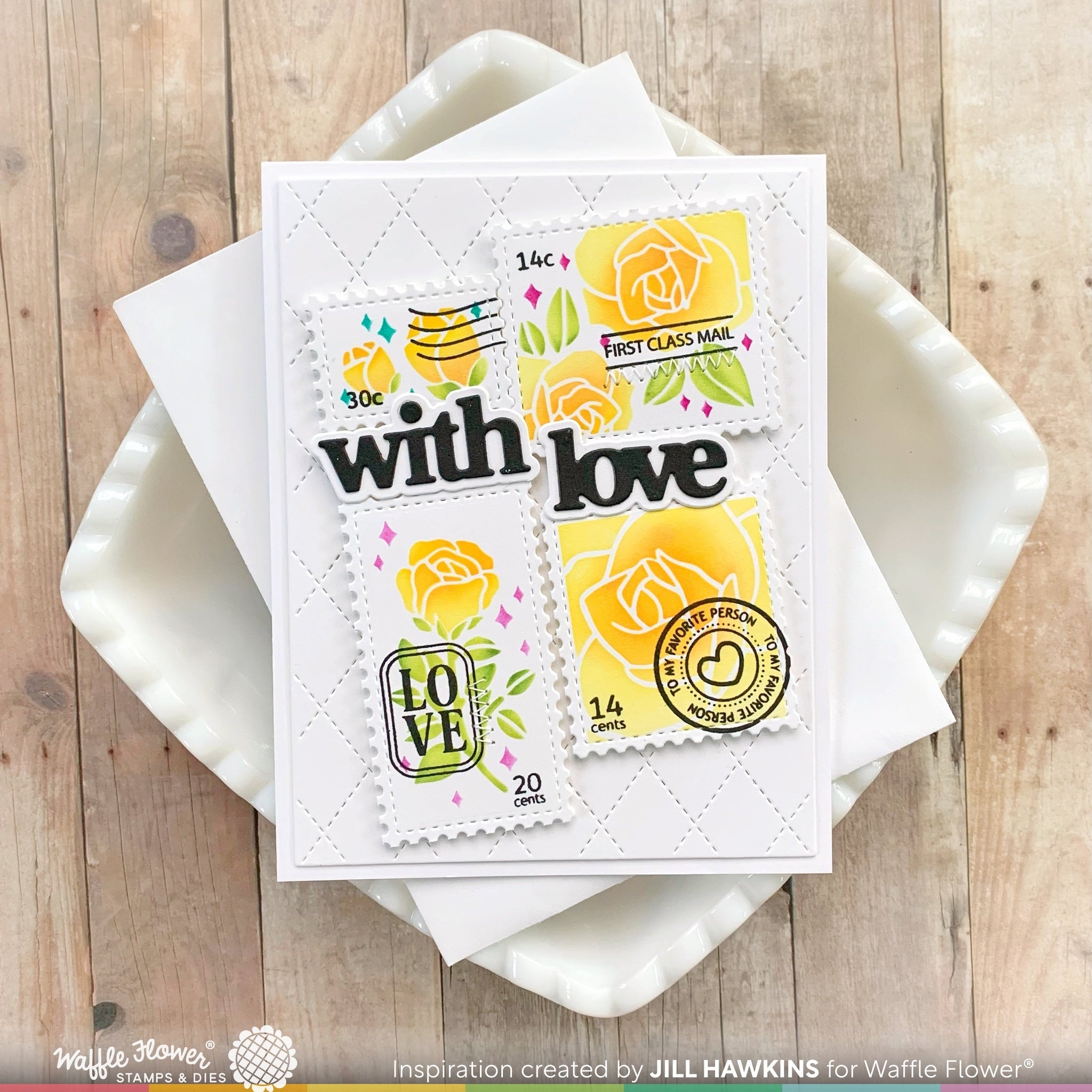 Postage Collage Love Stamp Set