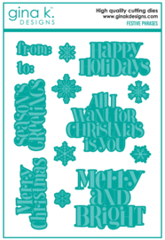 Festive Phrases Die