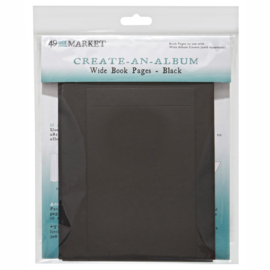 Create-An-Album Wide Book Pages Black