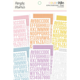 Color Vibe Alpha Sticker Book Spring