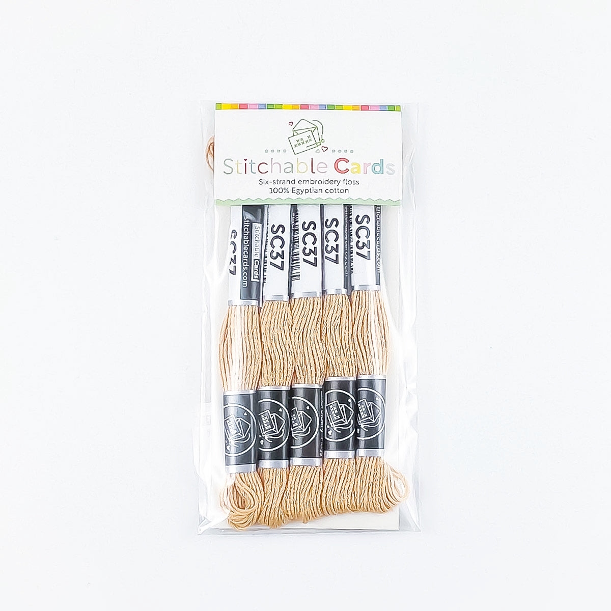 SC37 Embroidery Floss - Light Tan 5/pk