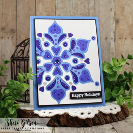 Heartfelt Snowflake Layering Stencil