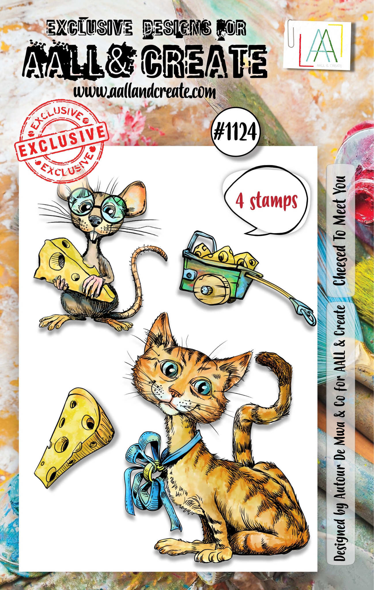 #1124 Cheesed To Meet You A7 Stamp Set