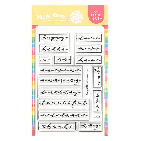 Label Greetings Stamp Set