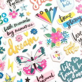 Brave & Bold Thickers Stickers Be Bold