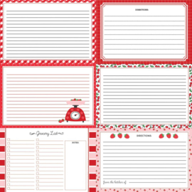 Recipe Cards Happy Fruit -Red