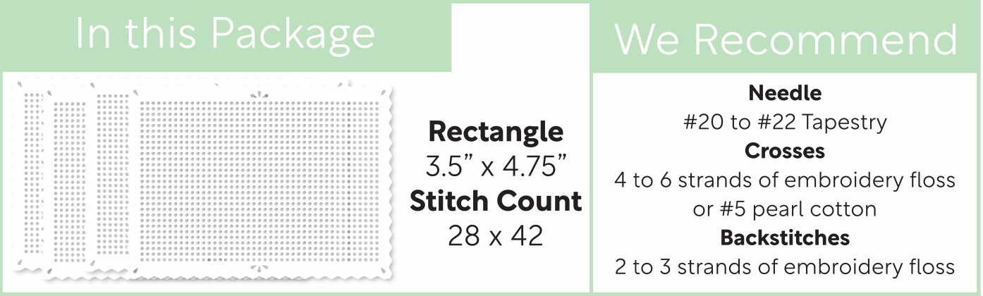 Perforated Pinking Rectangle Shapes