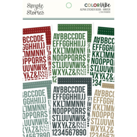 Color Vibe Alpha Sticker Book Winter