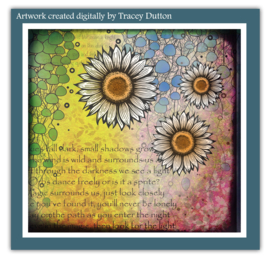 LAV993 Sunflower Heads Stamp