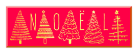 Wooden Stamp Christmas Trees