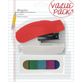 AC Office Mini Stapler With Multicolored Staples