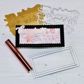 Essentials Die Mini Slimline Stitched Rectangle