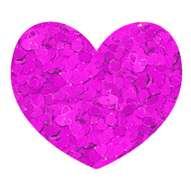 Izink Glitter Pink Hearts