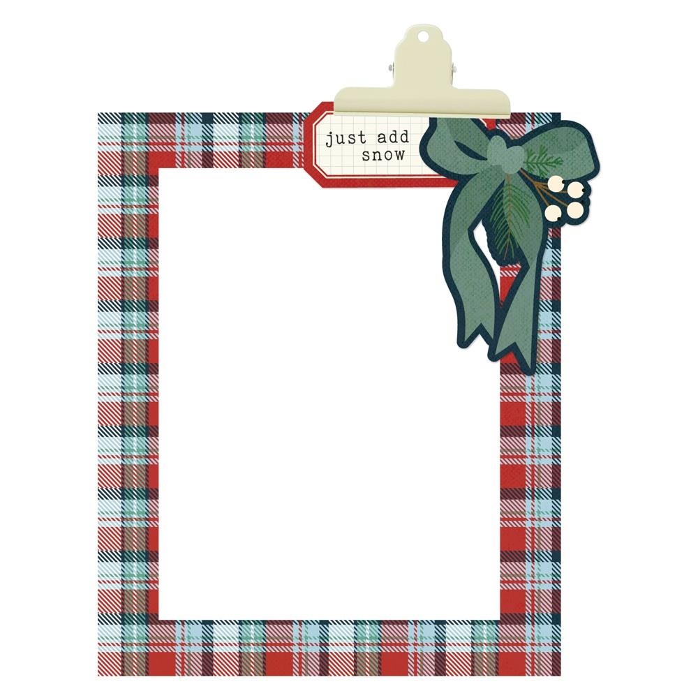 Flannel Season Chipboard Frames