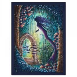 LAV886 Tangled River Root Corner Stamp