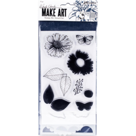 Make Art Stamp, Die & Stencil Set Country Flowers