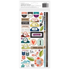 Print Shop Making Things Phrase/Chipboard Thickers Stickers